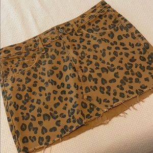 Abercrombie and Fitch Cheetah Mini Skirt